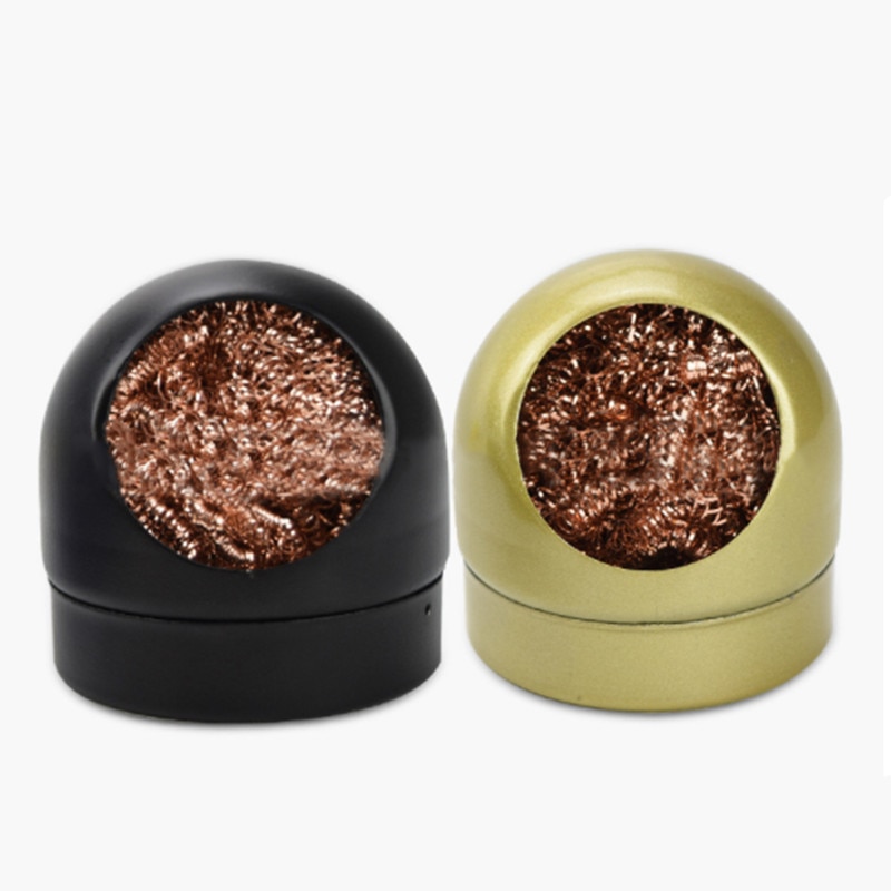 1PC cuivre réutilisable nettoyage boule fil soudure soudure fer pointe éponge balles soudure soudure fer pointe nettoyant cuisine outil