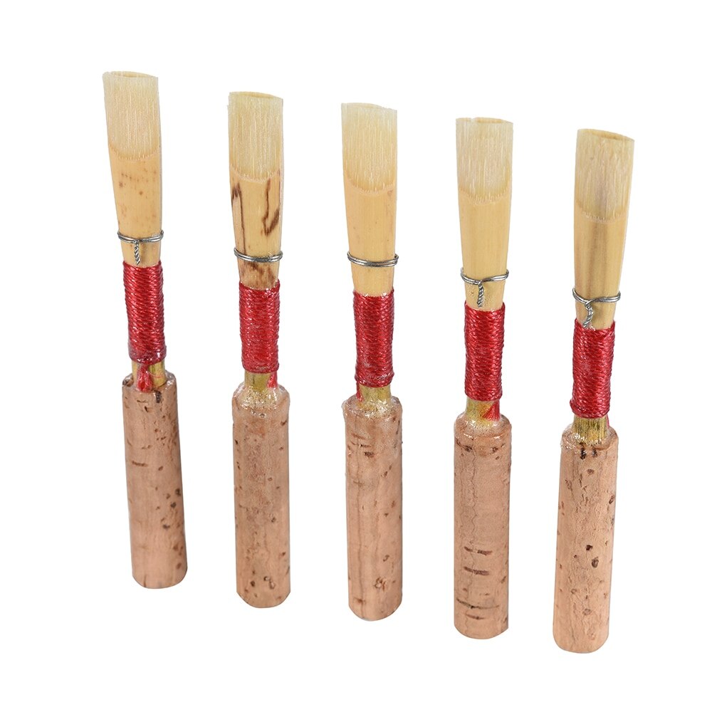 Ammoon Oboe Reeds - 5 Pack - Woodwind Instrument Part with Plastic Case