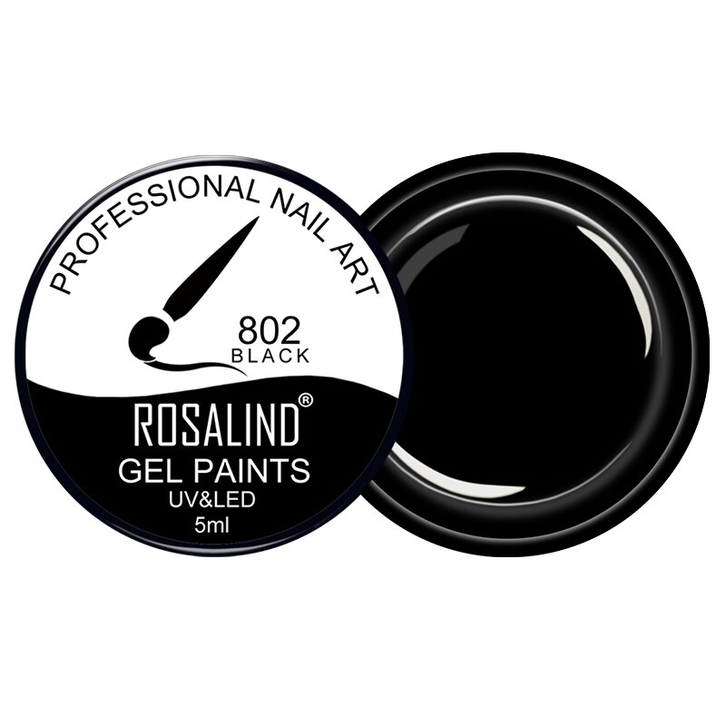 Rosalind gel neglelak phantom kamæleon alt til manicure dekoration base top til negle uv led lampe hybrid lakker: 802