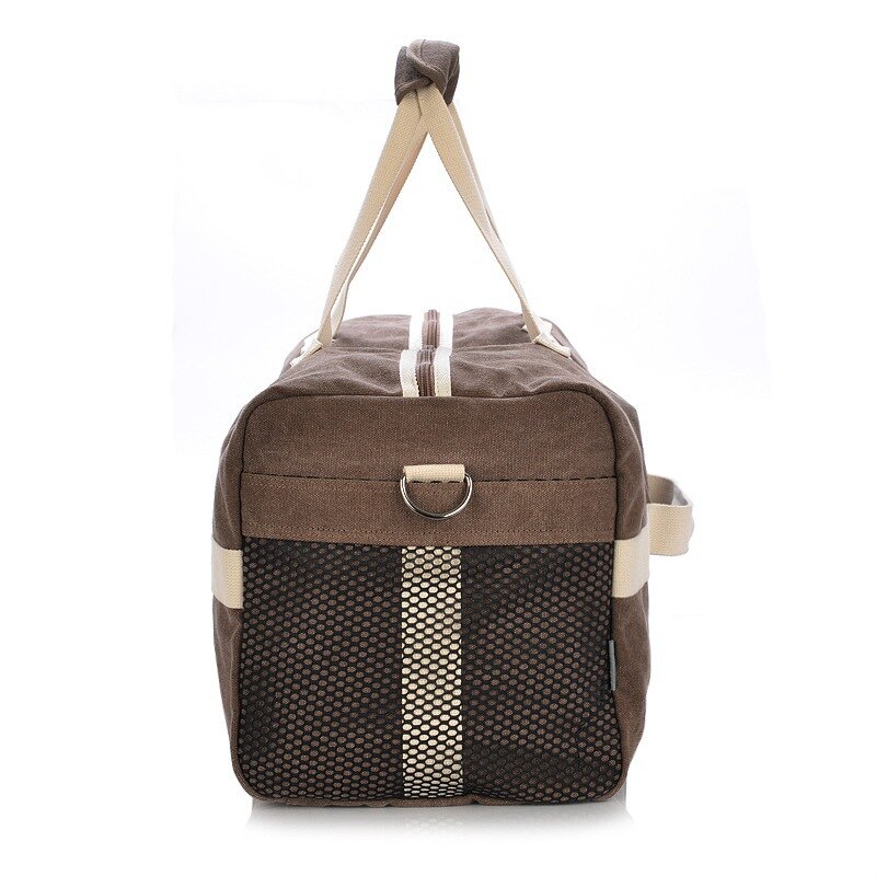 large capacity thick canvas male travel portable single shoulder oblique cross business package luggage bag travel bag