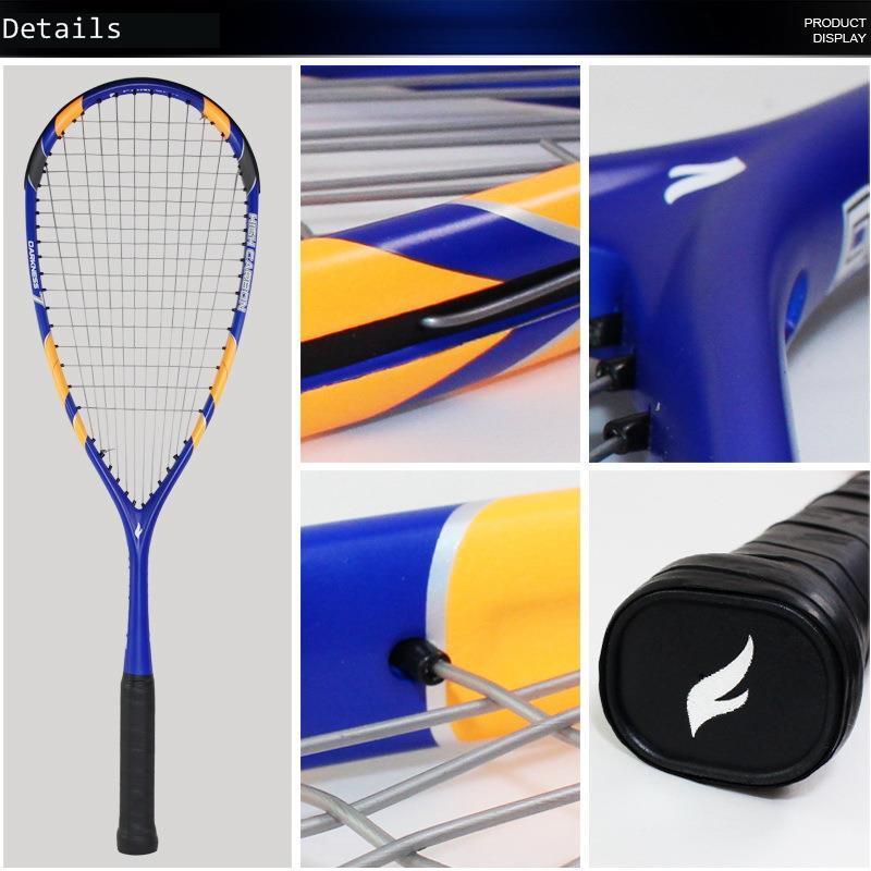 Full Carbon Squash Racket Fangcan Ultralight Squash Racquet Carbon Fibre Rracket Squash Raquete Speed Sports Traning Racket +Bag