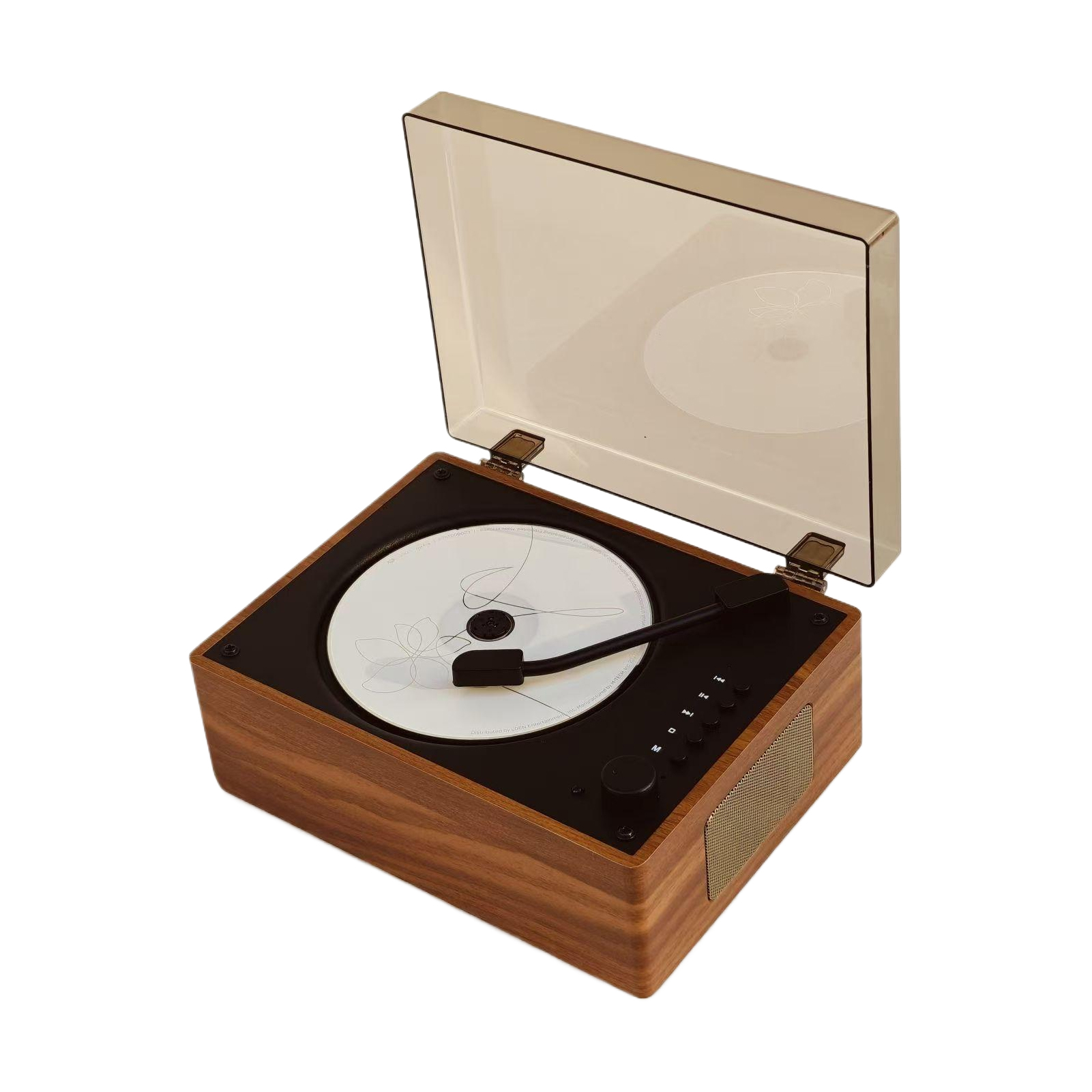 Tragbare Retro CD-Player Wiederaufladbare Zwei-weg Bluetooth 5,0 Drahtlose Lautsprecher Unterstützung CD USB 3,5mm AUX CD musik-Player: YELLOW