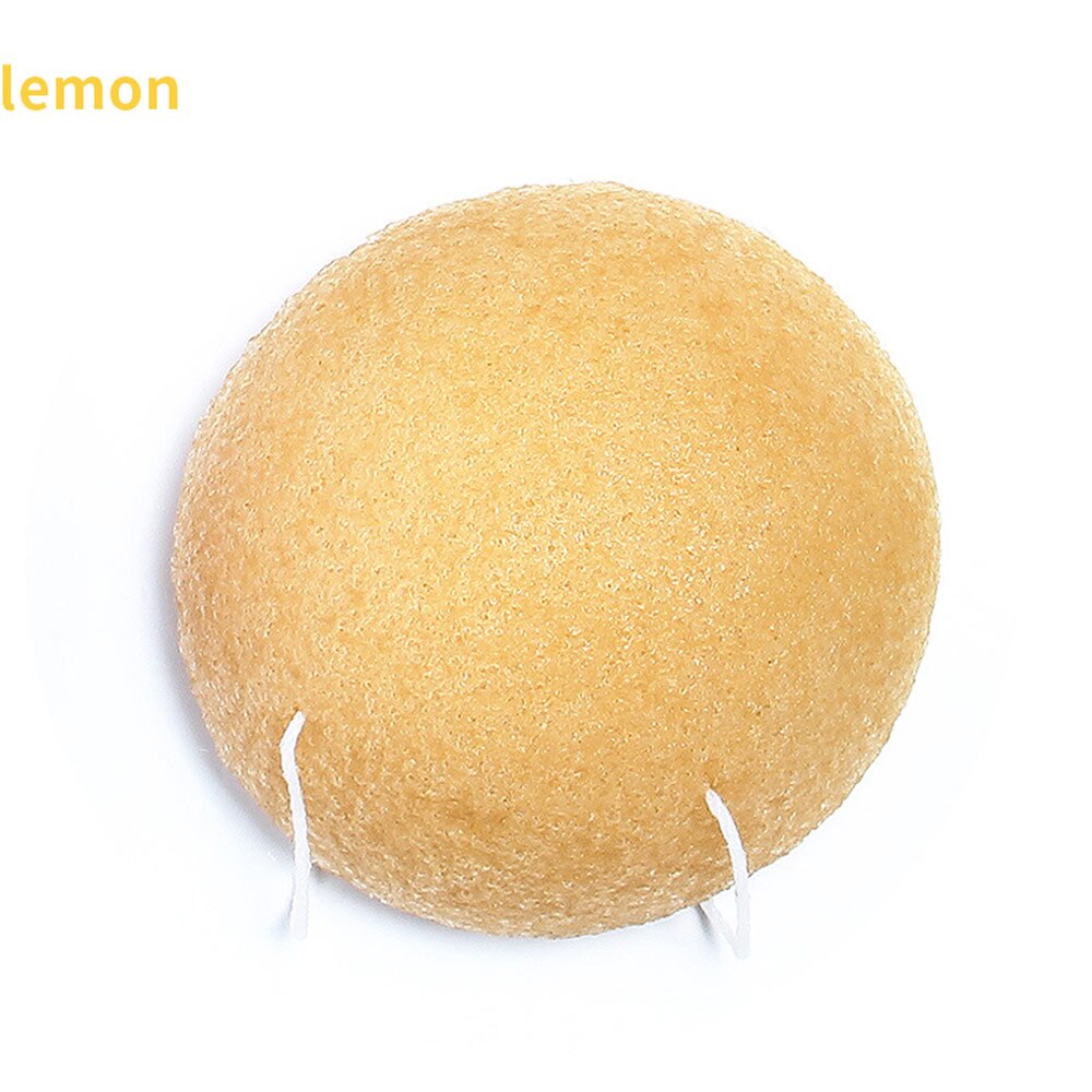 Konjac-esponja de limpieza Facial Konnyaku, 6 colores naturales, exfoliante, limpiador Facial: 4 Lemon