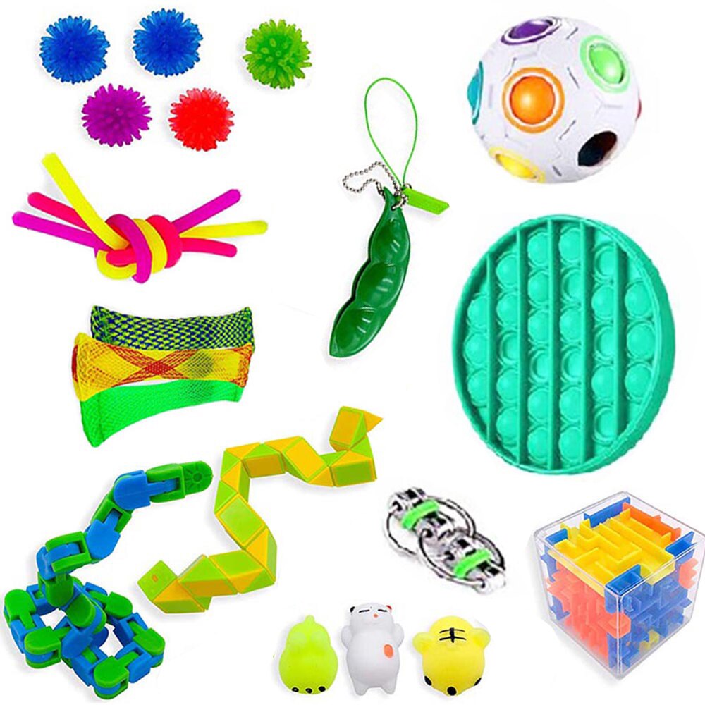 Marmor Ball Für EDC Hand Autismus ADHS Angst Linderung Fokus freundlicher Magie betonen Zappeln Spielzeug Sensorische Therapie Spielzeug Bündel Sensorischen spielzeug: einstellen E