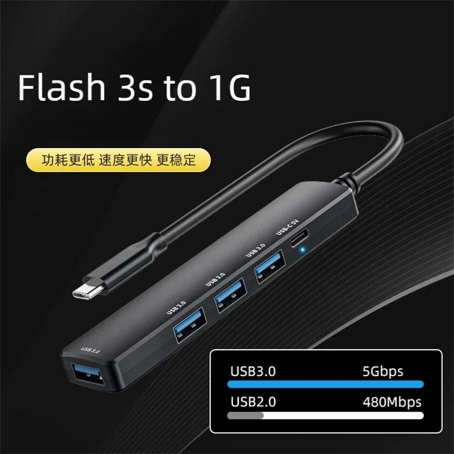 Pd 65w usb-c-hub type c til usb 3.0- hub 5- porters multisplitteradapter otg for xiaomi lenovo macbook pro 13 15 air pro pc-datamaskin