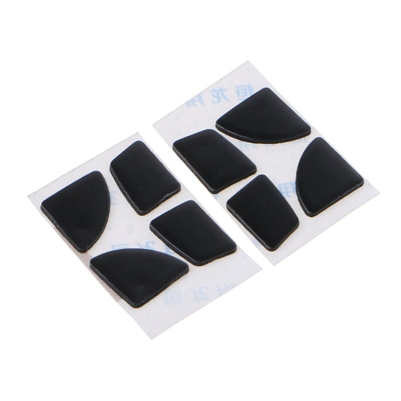 2Sets Replacement Mouse Feet Generic Mouse Feet Sticker Mouse Skates Pads Black