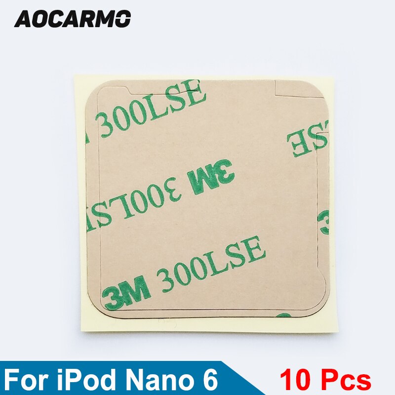 Aocarmo 10 stks/partij Lcd-scherm Sticker Adhesive Voor iPod Nano 6 Gen 6th 300LSE Tape