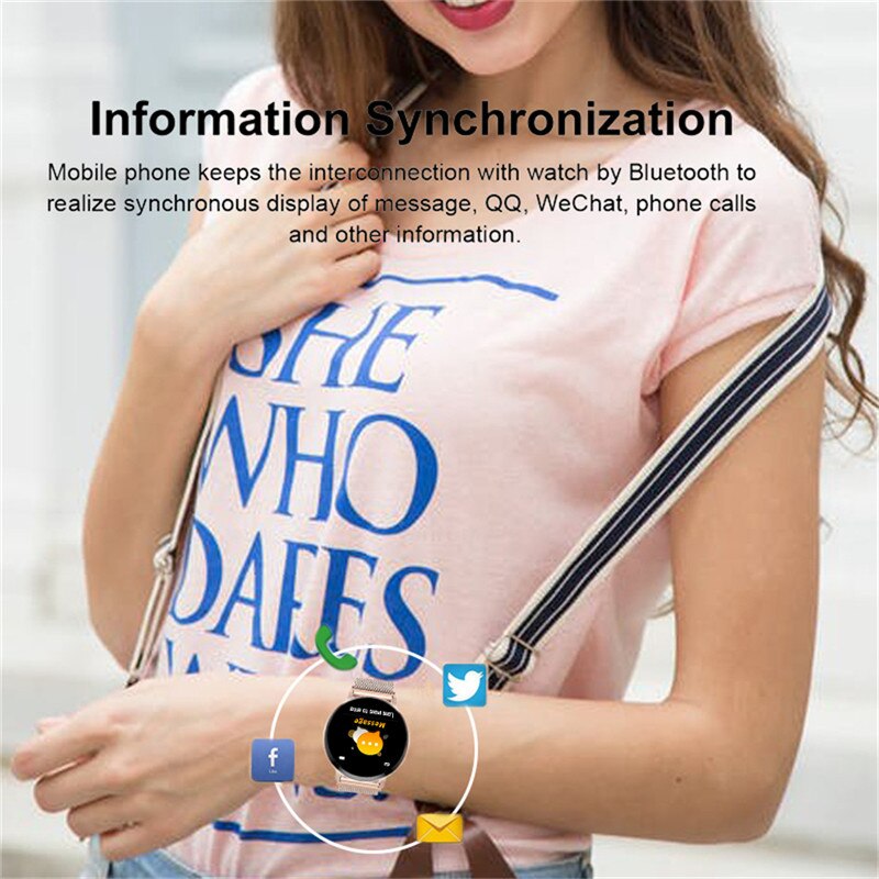 Smart Watch Women Waterproof Fitness Tracker Heart rate Blood Pressure Monitor Pedometer Sport Bracelet Smart wristband Fit bit