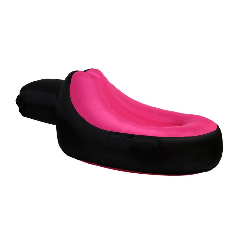 Beach Lounge Chair Outdoor Lazy Inflatable Sofa Indoor Portable Inflatable Bed Camping Pad Camping Equipment Sillon De Playa: Size L rosy