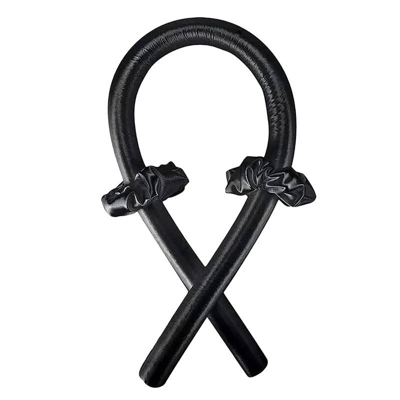 Heatless Curling Rod Hoofdband Geen Warmte Zijden Krullen Lint Haarrollers Slapen Zachte Hoofdband Luie Haarkrulspelden Haar Styling Tools: Sky Blue