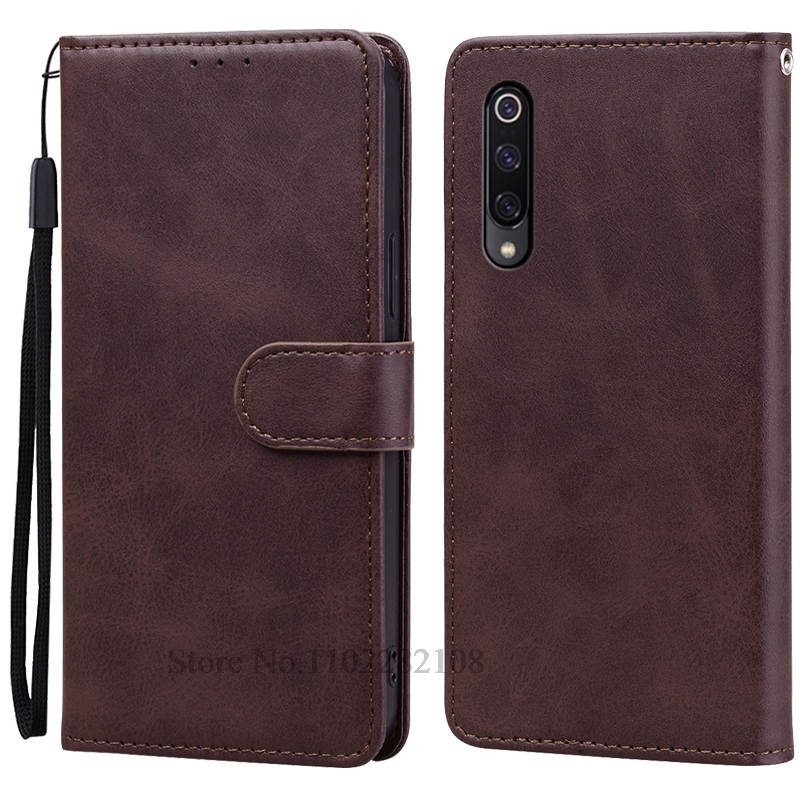 Mi 9 lite deksel skinndeksel med klaff til xiaomi  mi 9 deksel  mi 9 lite  /mi 9 se telefondeksel til xiaomi  mi9 se mi 9se 9 pro deksel: Bomull / Klar