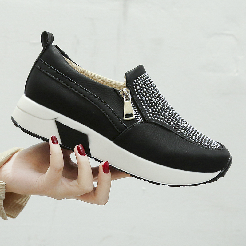 zapatos planos de mujer plataforma Slip-on zapatos de mujer Zapatillas casuales cómodos zapatos de mujer de gran tamaño nueva