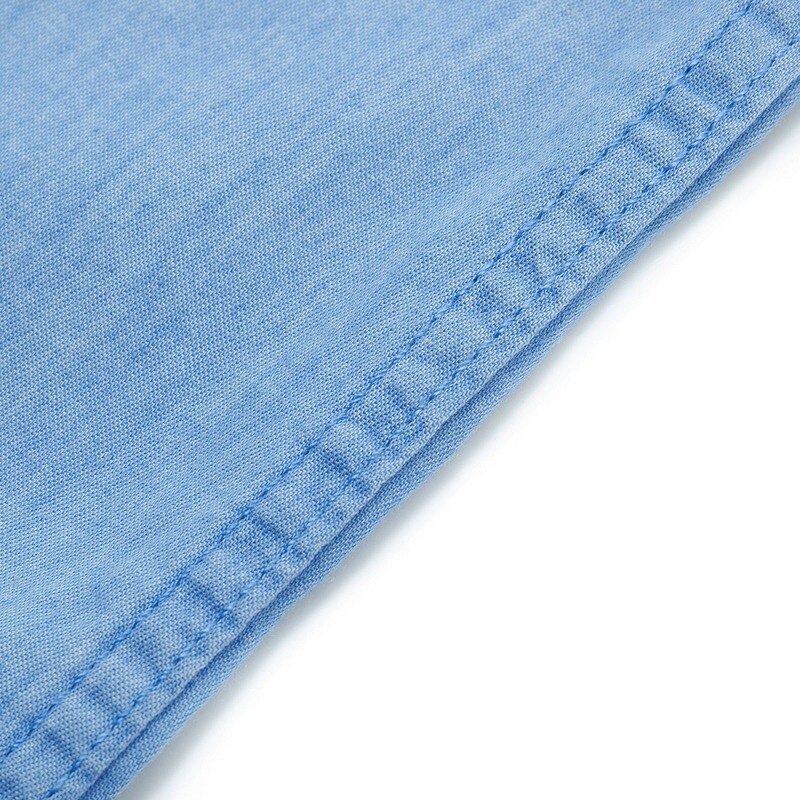 Casual Mannen Denim Shirt Lange Mouwen Mannen Katoen Lange Mouwen Denim Shirt Casual Revers Shirt shirt Mannen