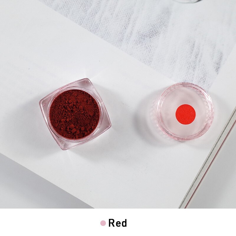 1g diy stearinlysfremstilling af voksfarvestoffer maling stearinfarvestoffer maling til soja vokslys oliefarve farvestoffer farvestoflysfremstilling af lys pigmenter: Rød