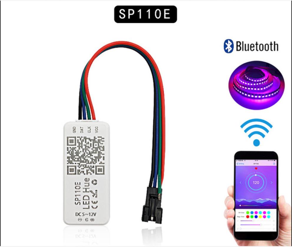 Smart WIFI BLUETEECH iPhone App DC5-24V RGB LED Dimmable Control driver for Multi Color LED Strip Mini Size Amazn