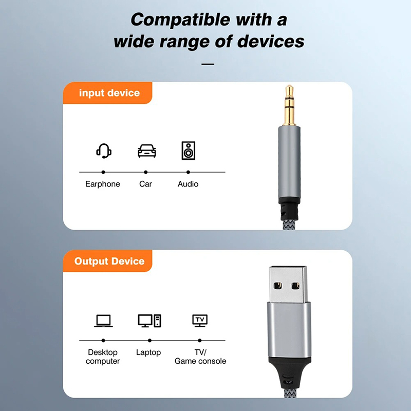 Cavo Audio Jack da USB a 3,5 mm per cuffie, microfono, cavo Audio esterno, adattatore per PC portatile, cavo di prolunga Audio USB AUX