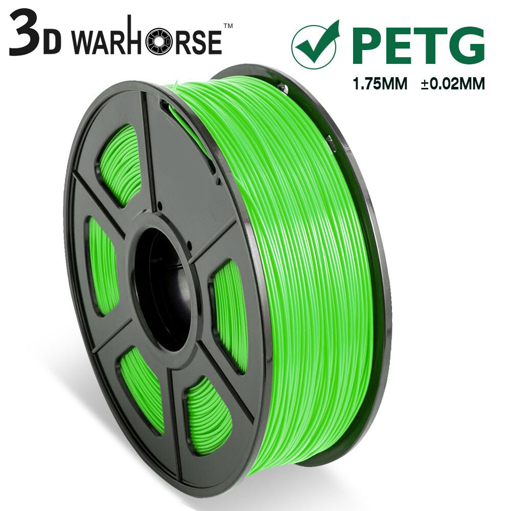 PETG 3D Printer Filament 1.75mm Dooling PETG 3D Filament Consumables 1KG/2.2LBS: Green