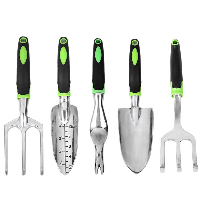 Spot Hand Weeding Tools Alluminum Alloy Fork Shovel Rake Weeder Transplanting Digging Tools Garden Planting Tools QP2