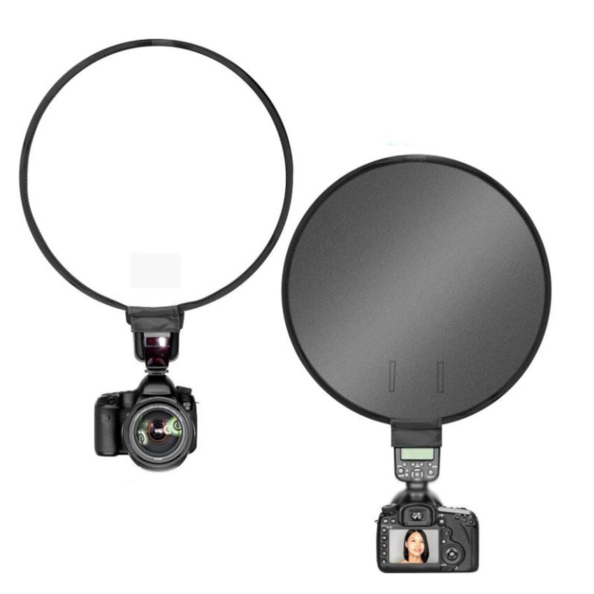 40CM Round Softbox Flash Diffuser Photography Flash Soft Box, SLR Camera Photo Folding Soft Box Flash Diffuser With Storage Bag