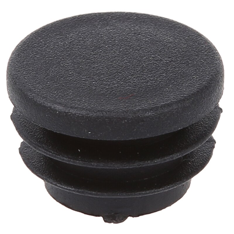 Stoel tafelpoten 25mm diameter plastic dop ronde geribbelde buisinzetstuk 10 stuks