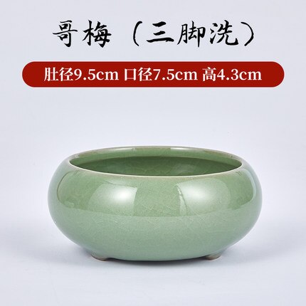 Schrijven Penselenbakje Pot Keramische Wassen Kopje Thee Wassen Kom Schilderen Borstel Wassen Kommen 1Pc: 9.5cm gm