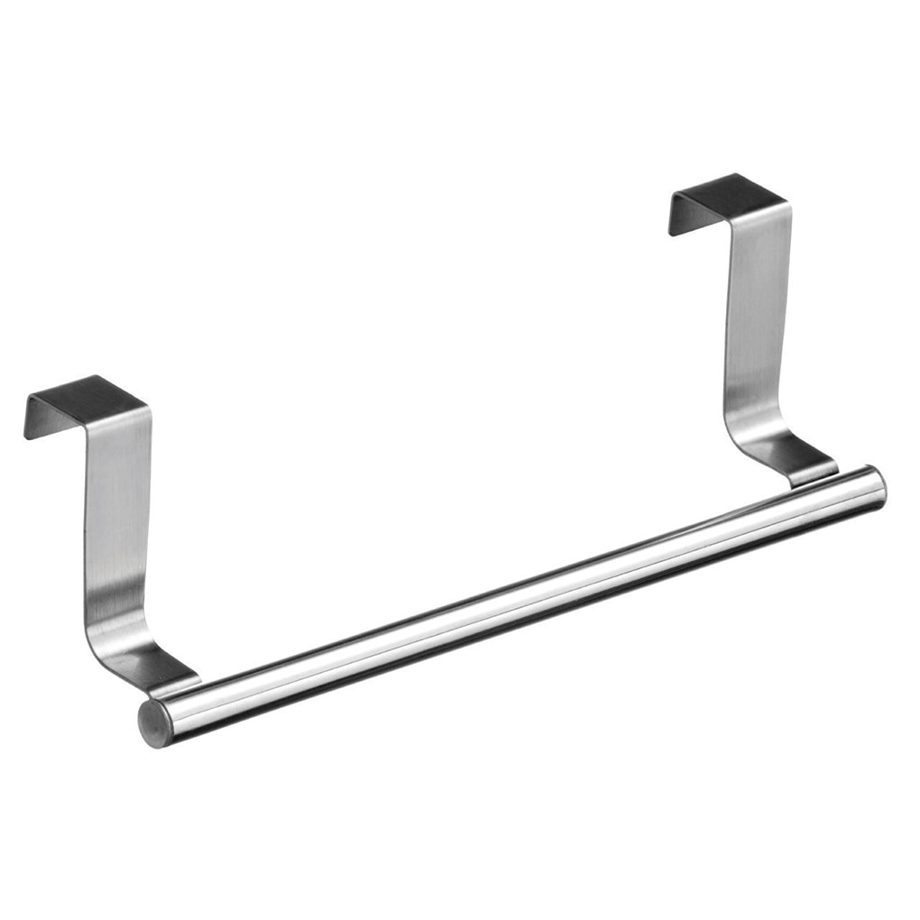 Stainless Steel Towel Racks Over-the-Cabinet Rack Kitchen Dish Towel Drawer Bar Hanging Holder Bath Kitchen Cabinet Shelf Rack: 01 23cm(small)