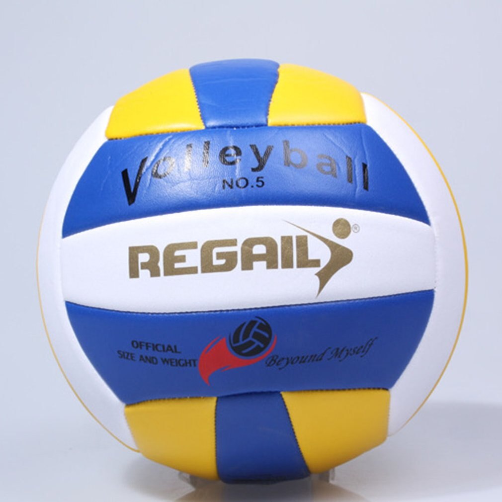 Student Training Volleyball Pu Volleyball Machine Seam Senior Volleyball Thickening Volleyball: Blue