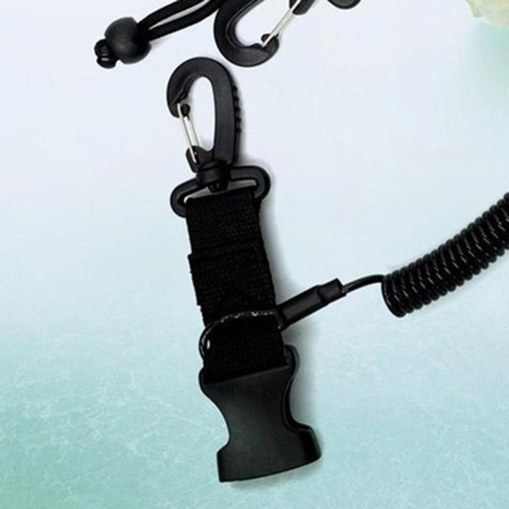 1pcs Durable Diving Tool Spring Coil Hook Underwater Diving Camera multi-function Lanyard Carabiner Buckle Anti-lost Rope