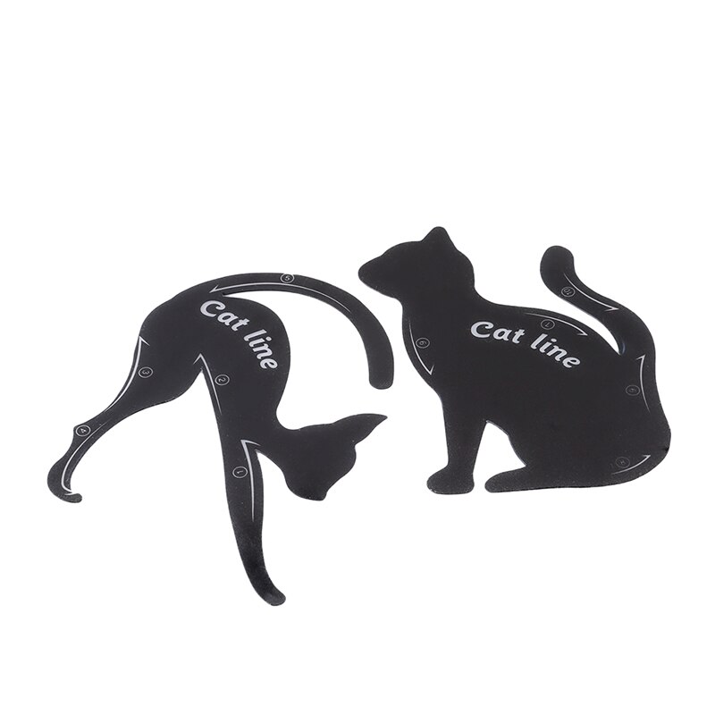 Eyebrow Stencils Cat Eyeliner Model Stencil Kit Guide Template Maquiagem Double Wing Eye Shadow Frame Card Makeup Tool