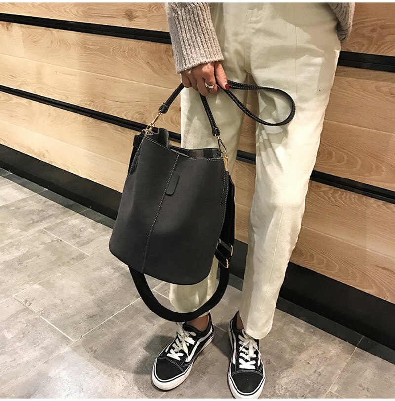 Dames schoudertassen handtassen dames scrub dagelijkse reis crossbody tas meisjes tassen dames handtassen emmer  b053