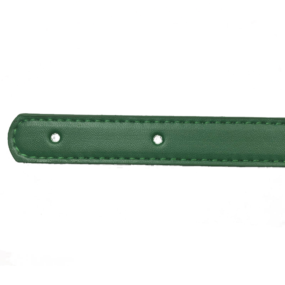 2pcs 62cm PU leather Bag Strap Handle Detachable Shoulder Bag Belt DIY Replacement strap for Handbag Band Handle Bag Accessories: Green