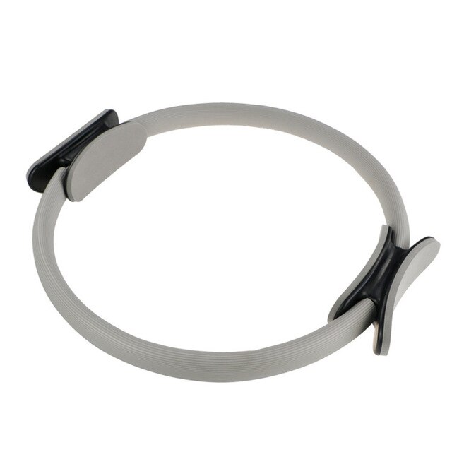 Pilates Ring - Yoga Circle Hoop - Professional Fitness Wheel - Home Gym Muscle Training Accessory: Beige