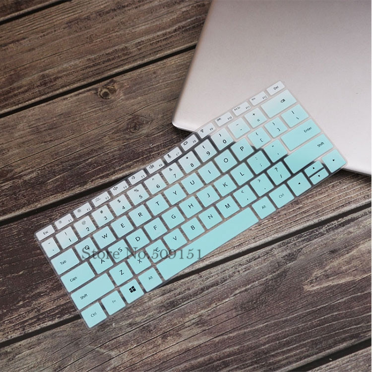 For Huawei MateBook D 14 inch (AMD) Notebook D14 14.0&#39;&#39; Silicone Laptop Keyboard Cover Skin Protector Dustproof Guard: Gradual Skyblue