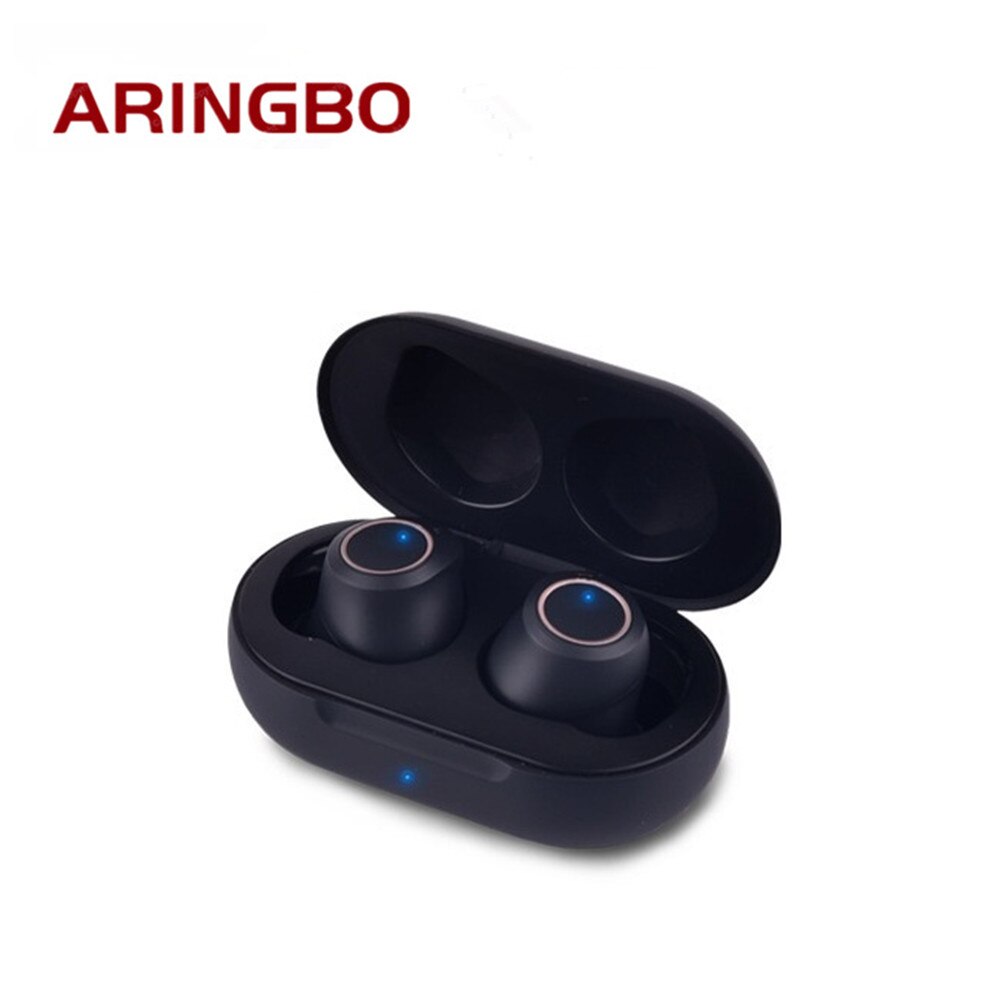 Audífono Digital recargable para ancianos, dispositivo auditivo con estuche de carga, amplificador auditivo: black