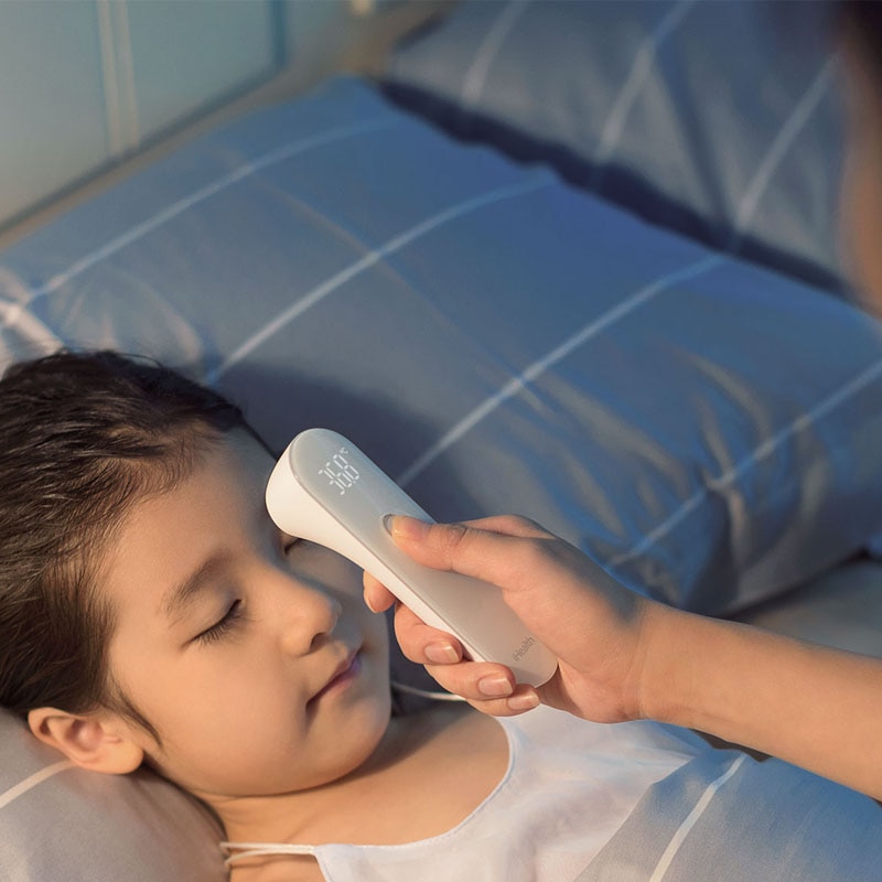 Original Xiaomi Mijia iHealth Thermometer LED Non Contact Digital Infrared Forehead Body Thermometer for Baby Kids Adults Elders