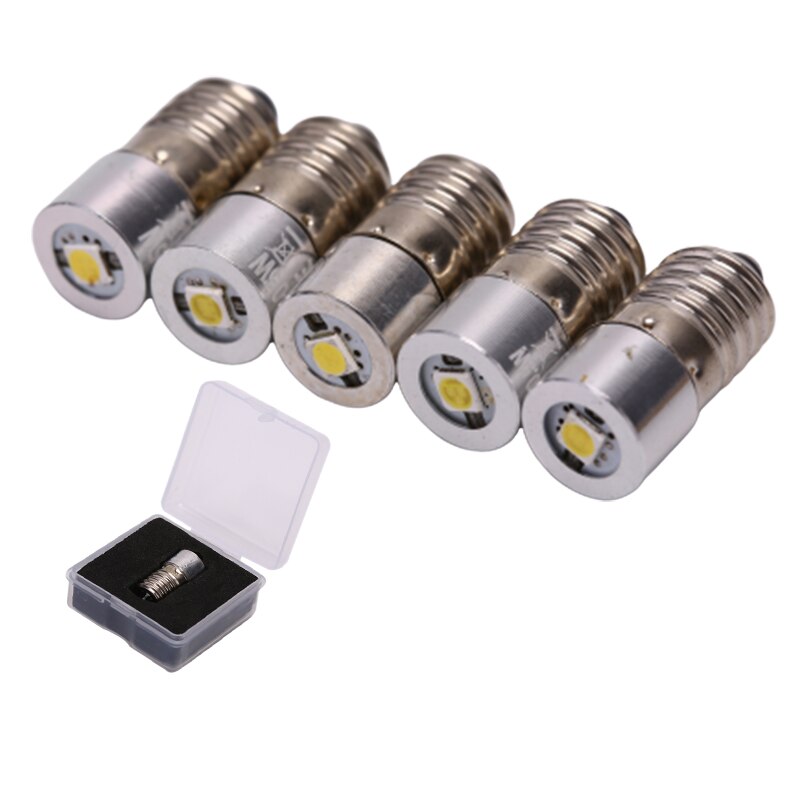 E10 Lampe De Poche Ampoule De Rechange Torches Lampe de Travail P13.5S BA9 0.5W LED DC3V 4.5v 6V 7.5v 9v 12v froid!