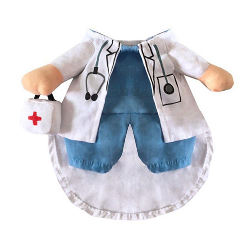 Disfraz de Halloween para mascota, disfraz de perro gato gracioso, Doctor, ropa de Doctor, Cosplay divertido, ropa, traje, uniforme