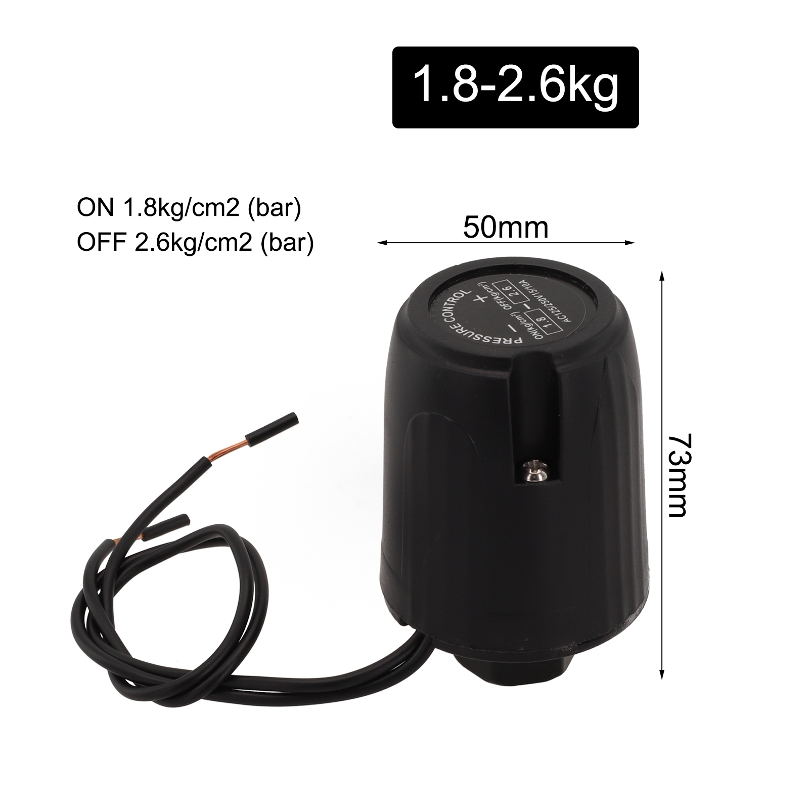 Vannpumpe automatisk trykkbryter pumpetrykkregulator dobbel kontakt 3/8 tommers innvendig gjenge 1/4 tommers utvendig gjenge