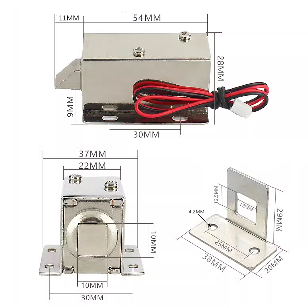 Klein elektromagnetisch boutslot  dc12 v 24v elektromagnetisch slot deurslot elektrisch boutslot toegangscontrole elektrisch boutslot