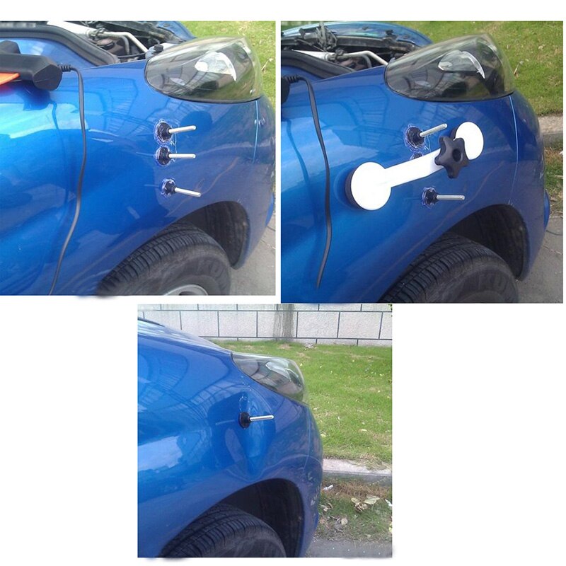 SPEEDWOW Car Auto Dent Car Repair Kit Car DIY Damage Repair Removal Tool With Glue Stick EU Plug
