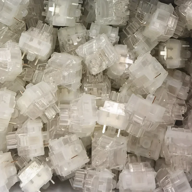 TTC Frozen Silent Switch V2 Mechanical Keyboard Mute Linear Switches 39 gf 3 Pins RGB Transparent Factory Lubrication Custom PC