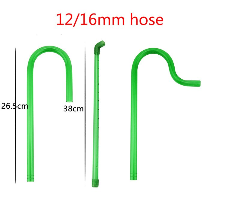 Tubo de filtro externo para acuario, Kit de tubo de manguera de 12mm o 16mm, barra de lluvia, curva, entrada y salida,