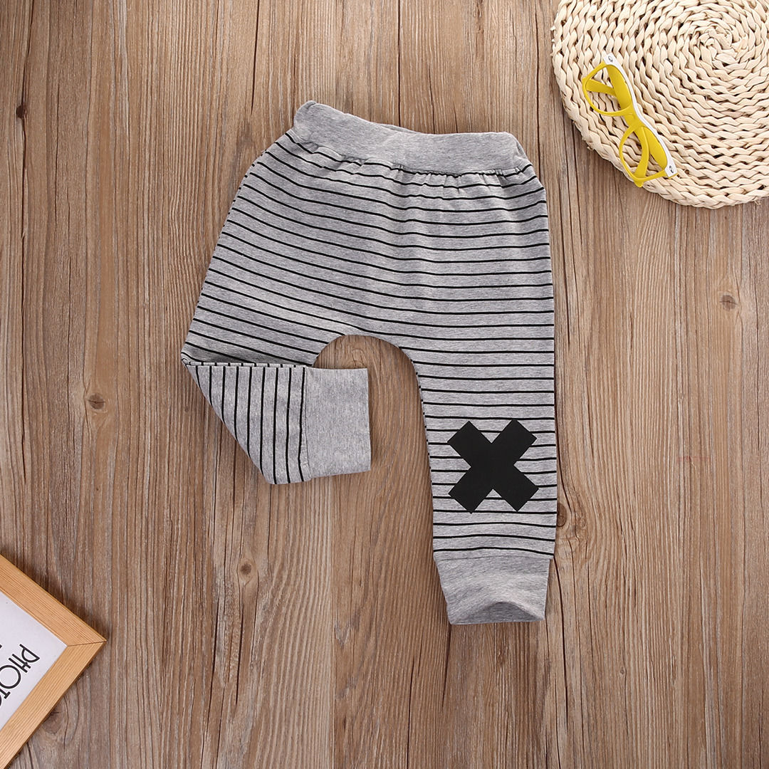 Ropa infantil para niños y niñas, pantalón a rayas, pantalones largos, Leggings, pantalones bombachos, disfraz para niño y niña de 0 a 2 años