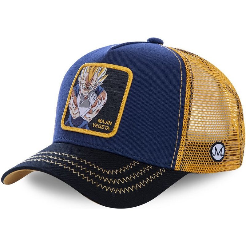 Neue Anime SCHNELLE Hysterese Kappe Baumwolle Baseball Kappe Männer Frauen Hip Hop Papa Mesh Hut Trucker: MAJIN VEGETA