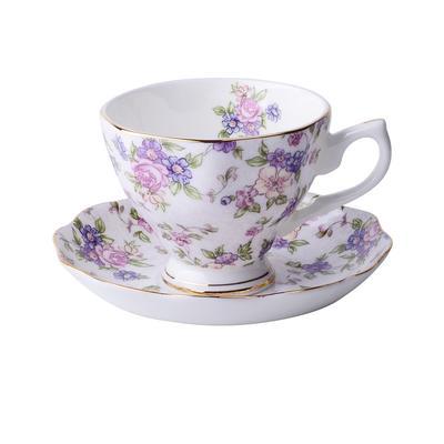 Tazza Da Caffè A Forma Di Borsa Con Piattino E Cucchiaio – Set Regalo In Ceramica 310 Ml Per Donna, Regalo Di Compleanno O Natale Per Moglie E Fidanzata (Blu) - 4