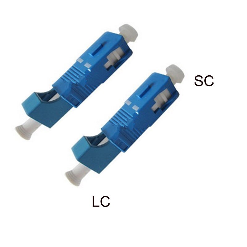 2 PCS Optical SC male to LC female fiber optic adapter Coupler, singlemode