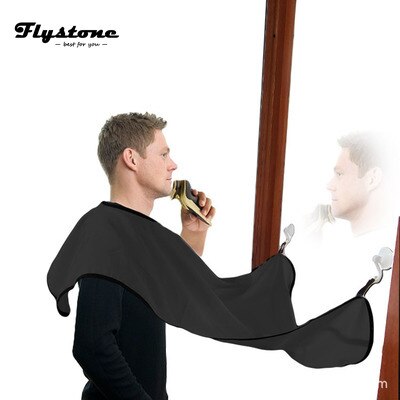 SUEF – tablier de salle de bain pour homme, en tissu imperméable à motif Floral, pour protection de la barbe et des cheveux, @ 2