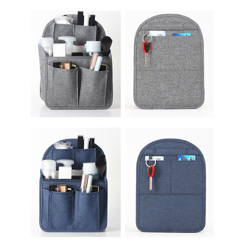 Organizer voor cosmetische tasjes voor dames, geschikt voor reistassen, insteekvakken, opbergvakken, afwerking van handtas.