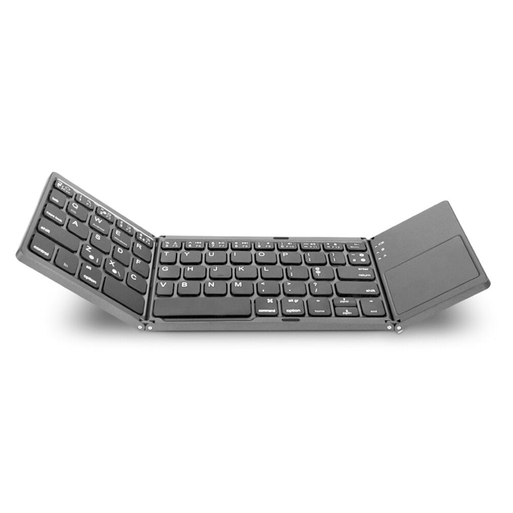 Teclado Bluetooth plegable, USB, portátil, Mini BT, teclado inalámbrico con panel táctil, ratón para Pad Android, Windows y Tablet