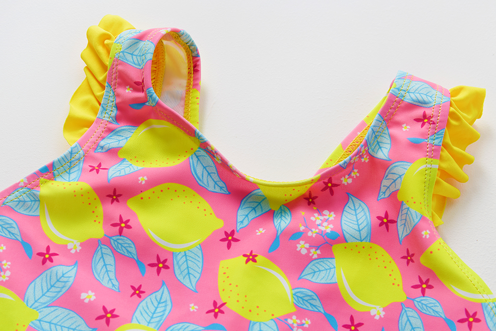 1~9Y Toddler Baby Girls Swimwear fruit print Girls Swimsuit one piece Children Swimwear Girls Swimming outfit Beach wear